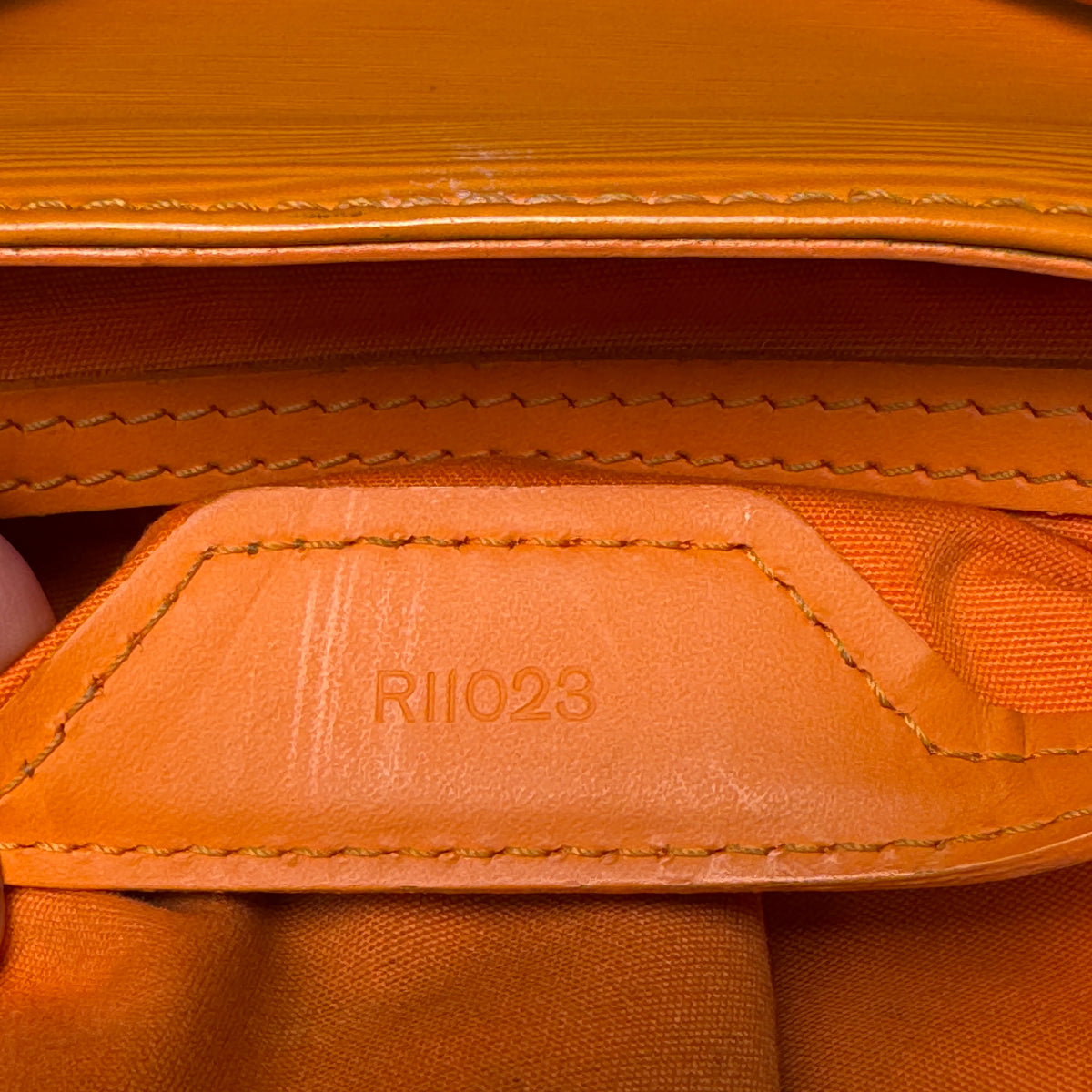 Louis Vuitton Sac Plat PM Epi Leder Mandarin