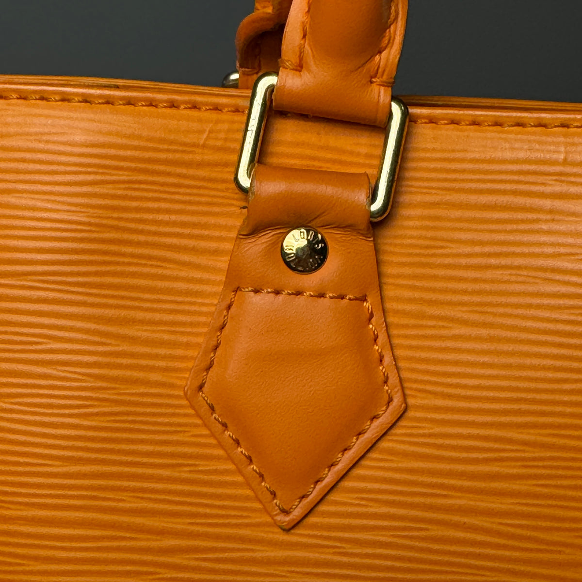 Louis Vuitton Sac Plat PM Epi Leder Mandarin